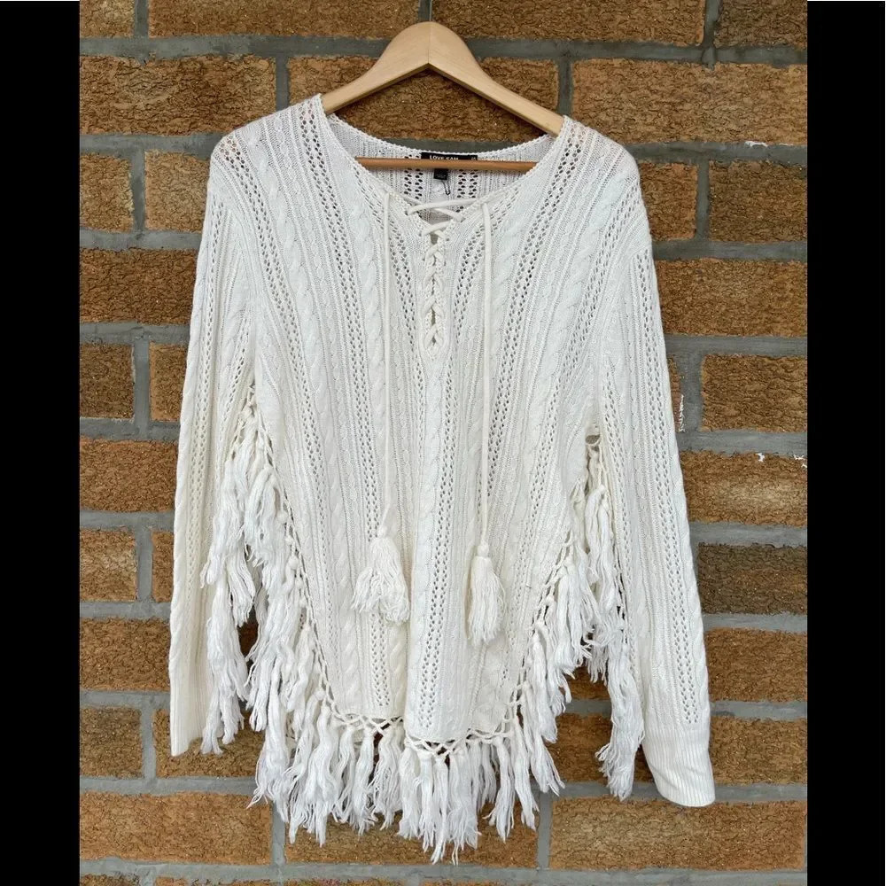 Love sam fringe sweater xtra small